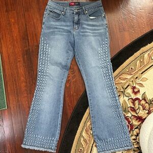 Younique Original Blue Crop Distressed Jeans